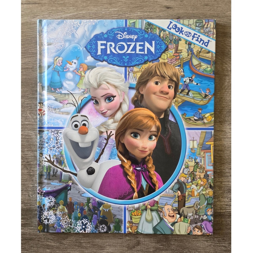 Disney Frozen Look and Find Hardcover Childrens Activity Book - GOOD